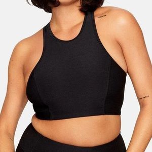 Outdoor Voices Athena Crop Top Charcoal/Black